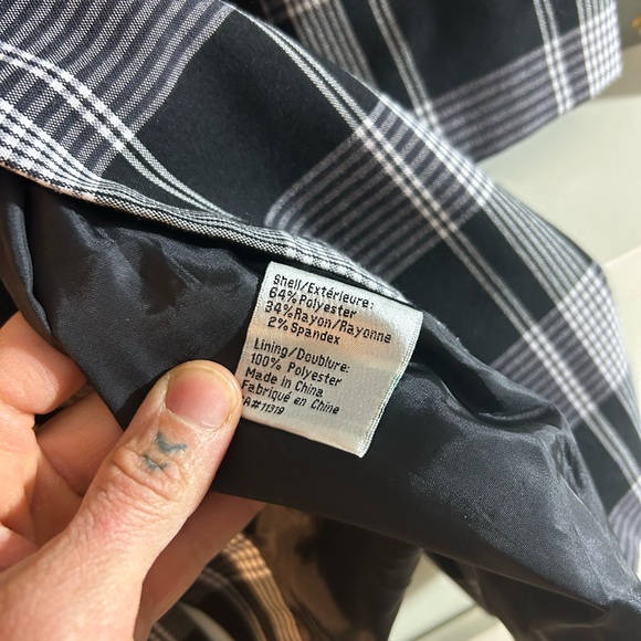 Dynamite Y2K Monochrome Plaid Jacket Size 5 - Picture 13 of 16